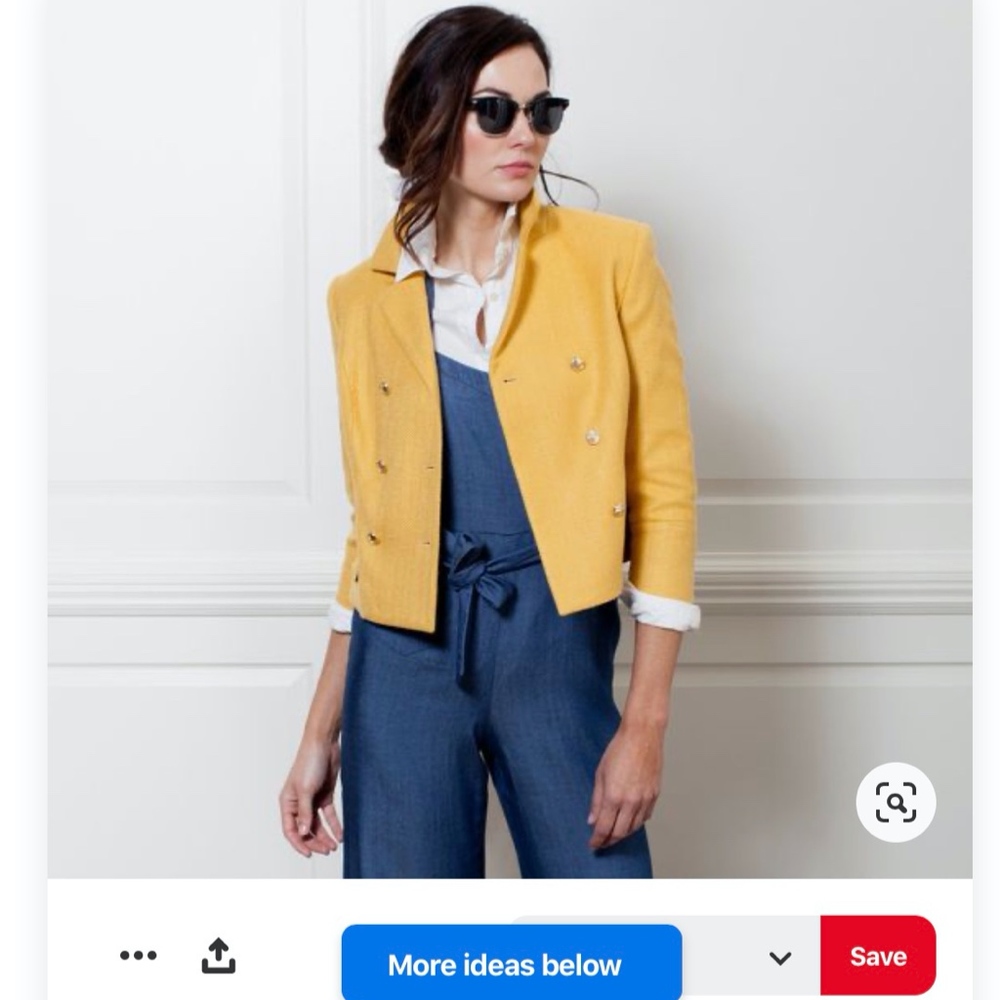 Audrey Jacket in Marigold (Two Penny Blue)